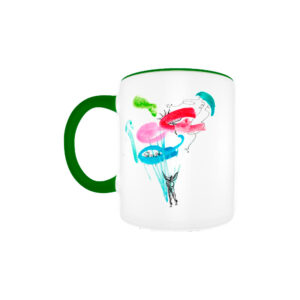 Mug vert - 2 créations
